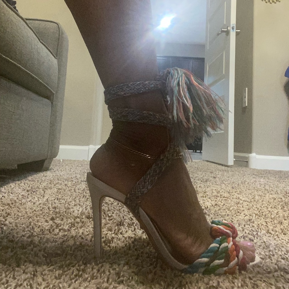 Lace up heels, very comfortable